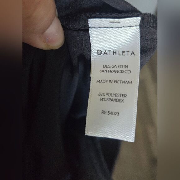 Athleta Tribeca Pants Womens Size 2 Black Crop Wide Leg Snap Legs Athleisure - Picture 6 of 7